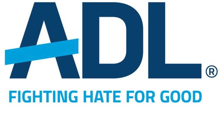 In its nonprofit logo design, Anti-Defamation League includes its acronym in large, blue lettering above its slogan.