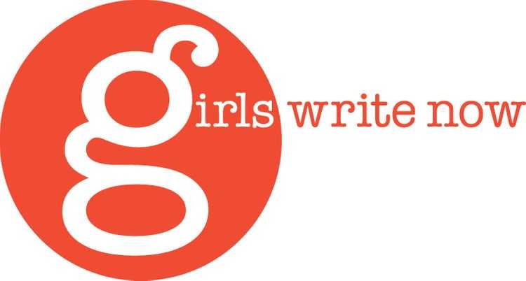 Girls Write Now features its name in stylistic orange typography.