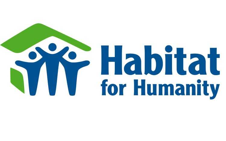 Habitat for Humanity has one of the best nonprofit logos with a symbol of people in a house.