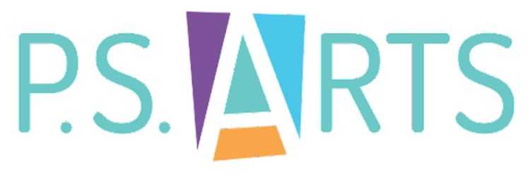 P.S. Arts created an artistic nonprofit logo design with funky letters.