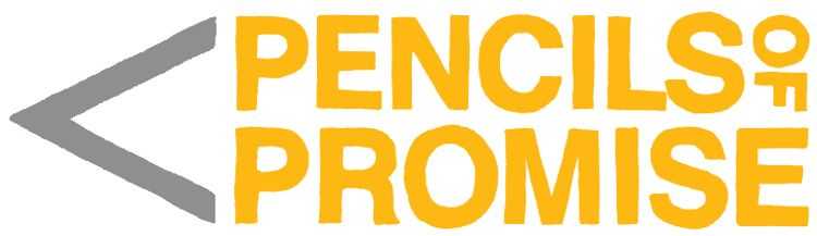 As one of the best nonprofit logos, Pencils of Promise includes its name in yellow lettering in the shape of a pencil.