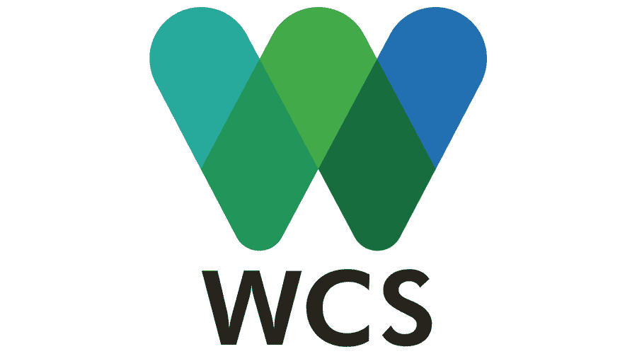 The Wildlife Conservation Society includes a W in an array of blue and green colors in its nonprofit logo.