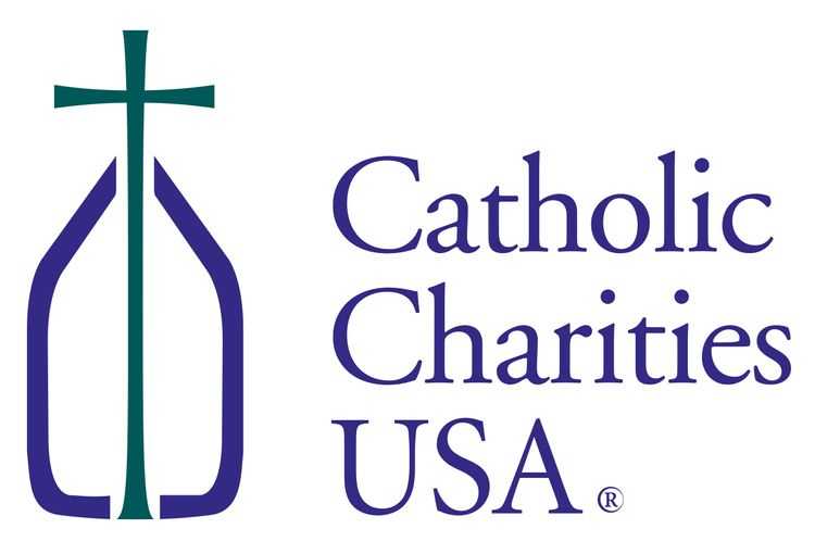 Catholic Charities USA includes a cross in its nonprofit logo.