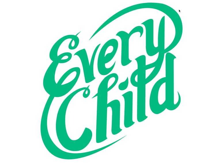 Every Child Oregon's nonprofit logo features its name in cursive letters.
