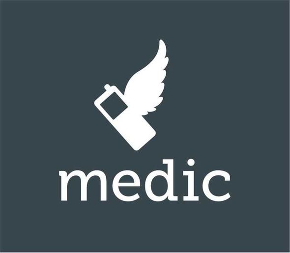 Medic Mobile's nonprofit logo is a square design with its name and a symbol representing its services.