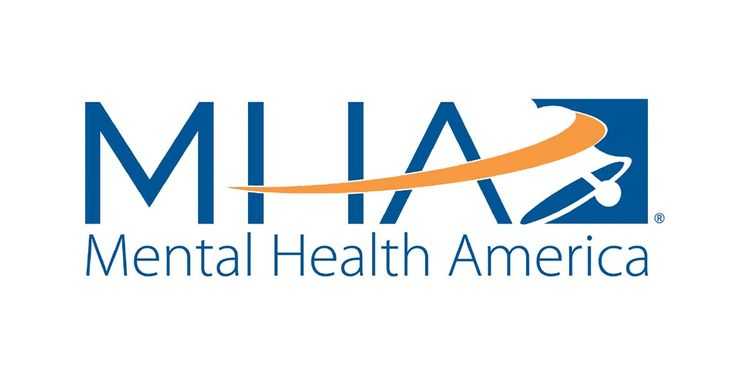 Mental Health America's nonprofit logo has the organization's name, acronym, and a graphic of a bell.