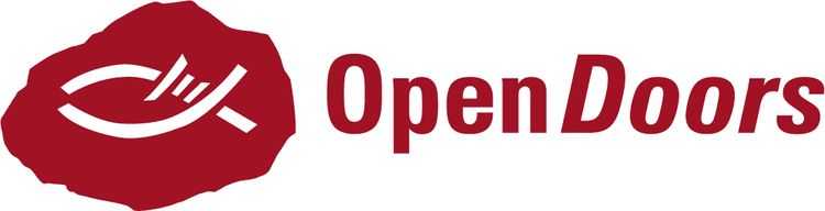 Open Doors includes the Ichthys symbol in its nonprofit logo.