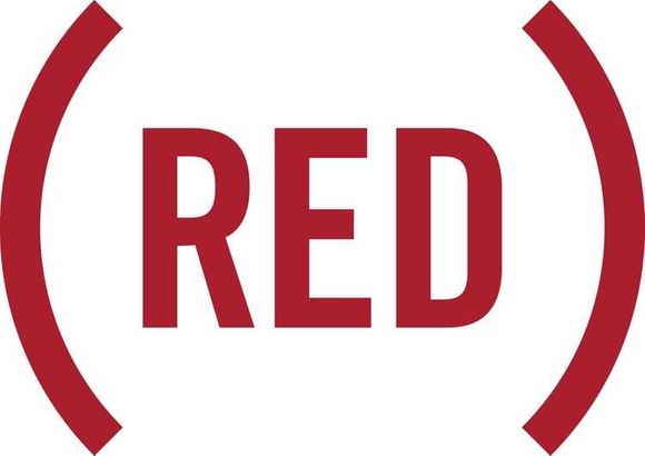 This nonprofit logo from RED features the organization's name in bold red lettering.