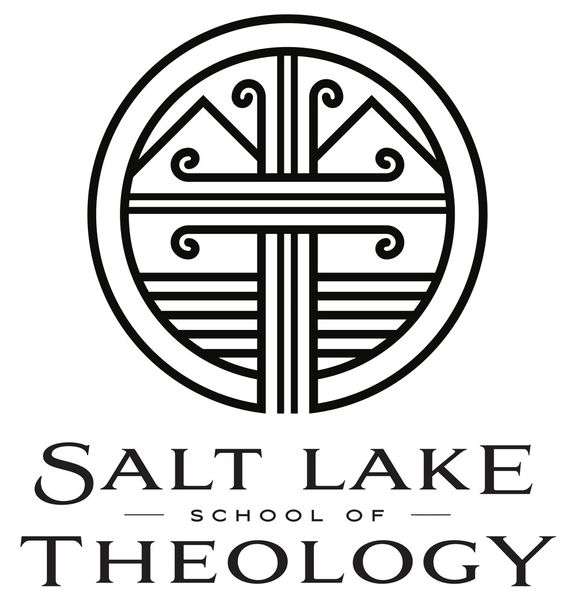 This nonprofit logo for the Salt Lake City School of Theology includes one color, an eye-catching symbol, and the school's name.