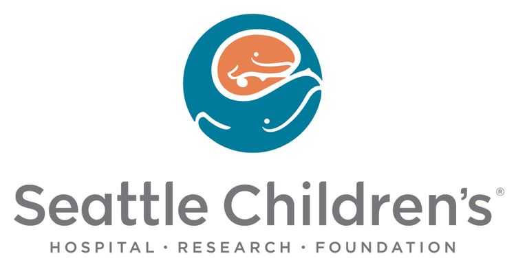 Seattle Children's Hospital includes a graphic that depicts a parent and baby whale, primarily representing its location and bringing a child-like aspect to the design.