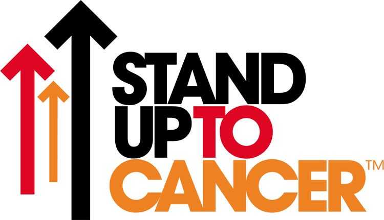 Stand Up To Cancer's includes an assortment of arrows in its nonprofit logo.