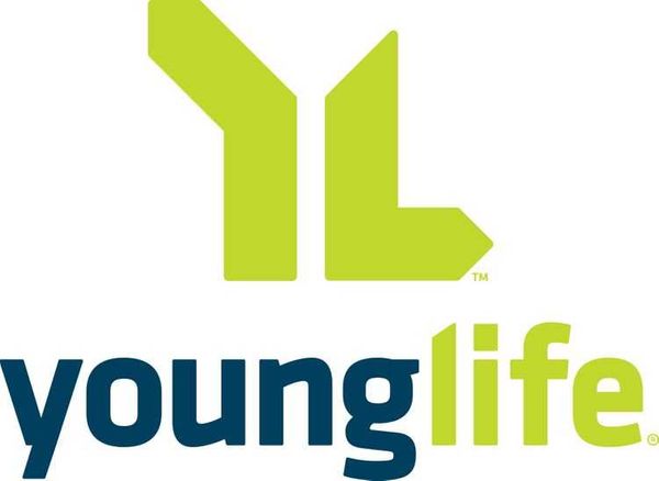 Young Life's nonprofit logo design includes bold colors and a symbol of its acronym.