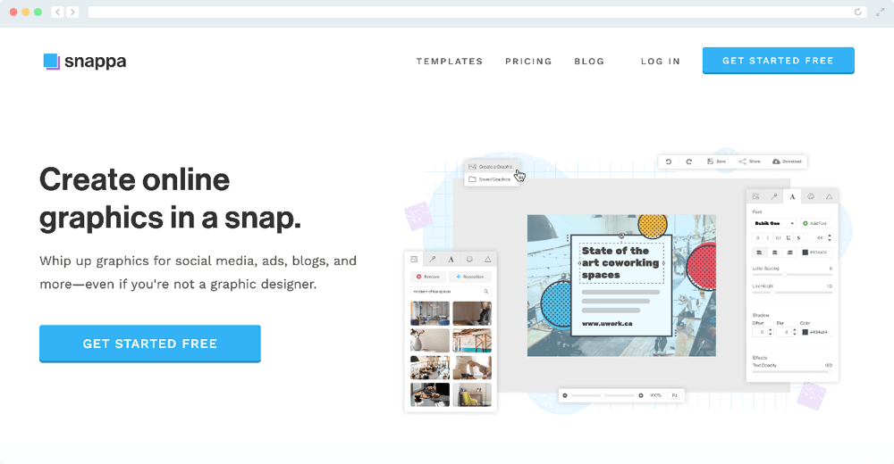 Check out Snappa for an easy to use Canva alternative with helpful social media integrations.