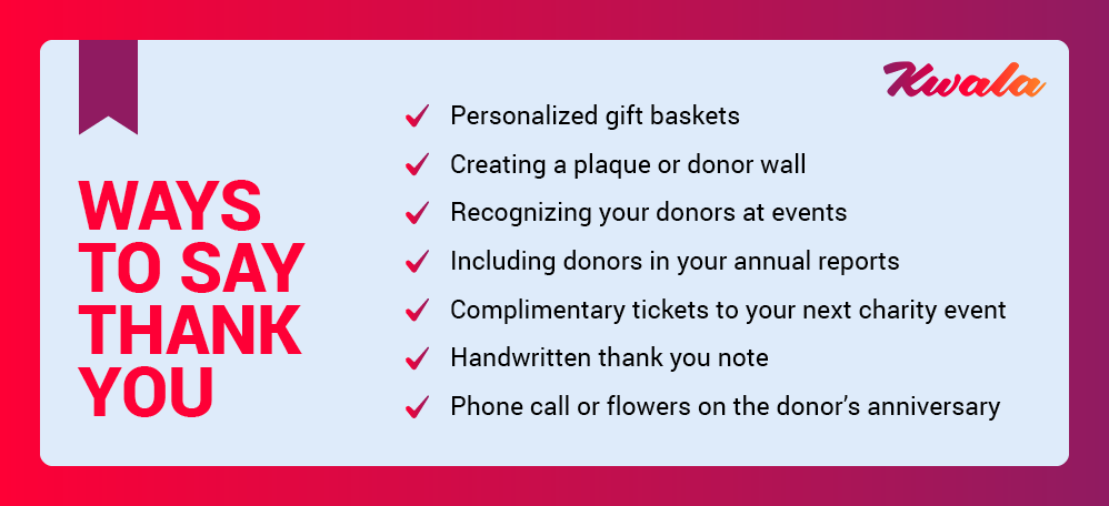 Here is a list of ways to prioritize gratitude in your donor communication.