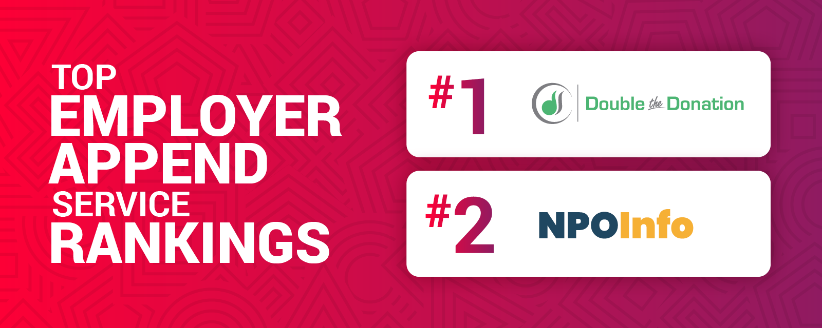 Top employer append service rankings